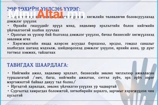 “ЗӨВЛӨХ СОНГОН ШАЛГАРУУЛАХ ЗАР”
