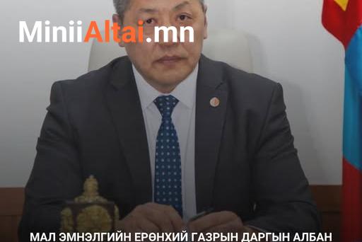 МЭЕГ-ЫН ДАРГЫН АЛБАН ҮҮРГИЙГ ТҮР ОРЛОН ГҮЙЦЭТГЭГЧЭЭР Х.АЛТАНГЭРЭЛ ТОМИЛОГДЛОО